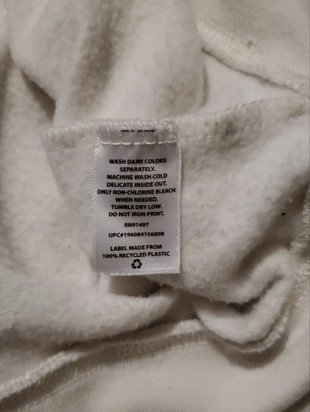 Def Leppard Cream Graphic Crewneck Sweatshirt with Animal Print - Picture 9 of 9